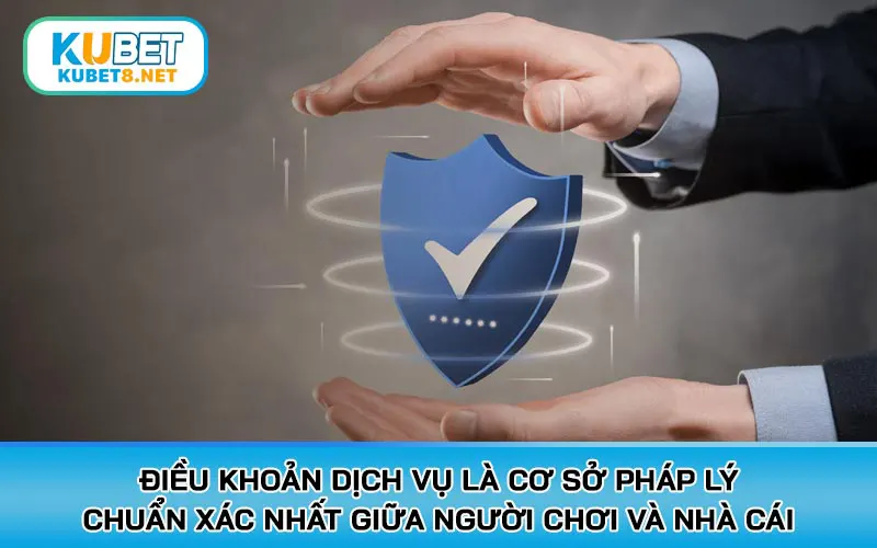 Điều khoản dịch vụ là cơ sở pháp lý chuẩn xác nhất giữa người chơi và nhà cái